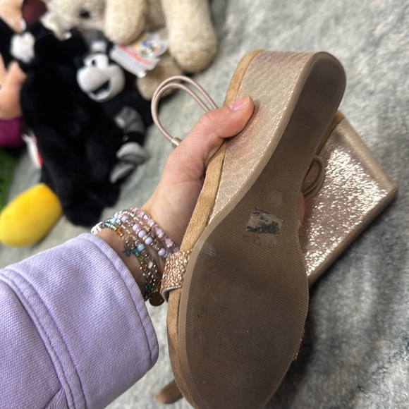 Style & Co Glittery Gem Women's Wedge Sandals - Picture 4 of 6